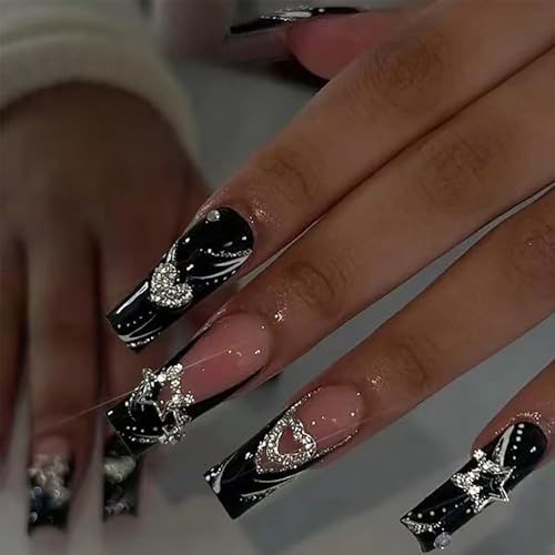 ?Black Acrylic Nails?