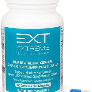 EXT Hair Loss Supplements with Biotin, Revitalizing Complex with Hair Skin and Nail Vitamins, Hair Growth Vitamins, 60 Capsules