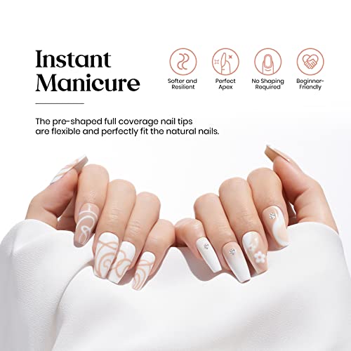 Elegant Neutral Gel Nail Design Kit for Chic and Stylish Manicures - Image 5