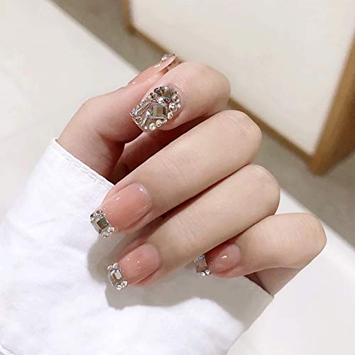 Squoval Acrylic Nails Long