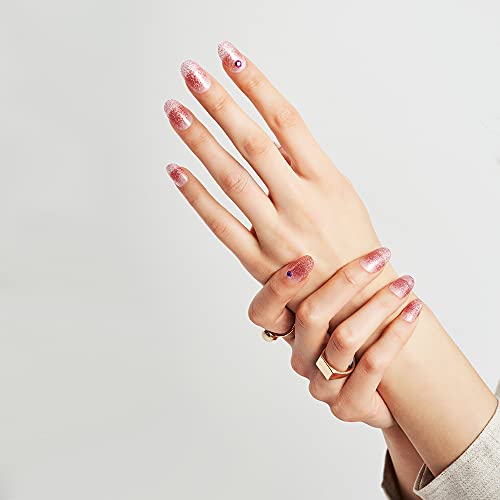Shimmering Pink Nail Art Kit with Glitter Accents for Trendsetting Looks - Image 2