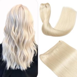 Platinum Blonde Human Hair Wig - Premium Quality