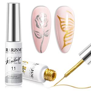 Sparkly New Year Festive Gel Nail Art Kit - 10ml Capacity for Stunning Nails
