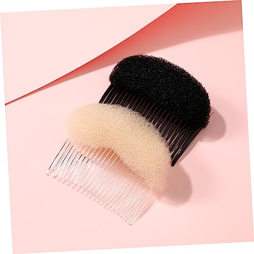 Housoutil 6pcs Sponge Hair Styling Hair Styling Accessories Hair Styling Tools Hair Clips for Curls Hair Ponytail Hair Gems for Women Volumizing Hair Clips Acrylic Hairbrush Women's Curly - Image 8