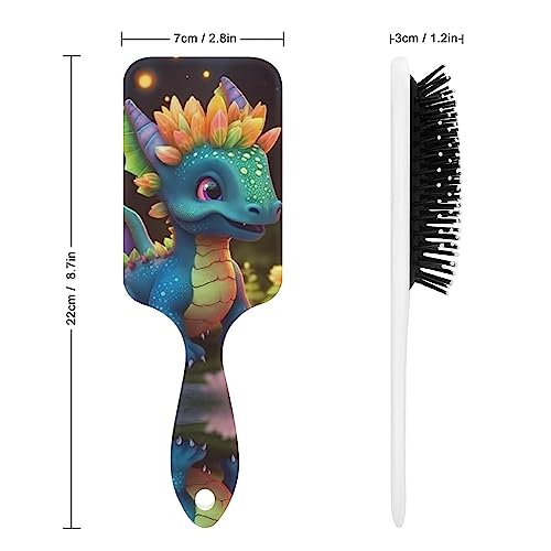 Ergonomic Grip Colorful Hair Brush for Vibrant Styles, Gentle Detangling - Image 2