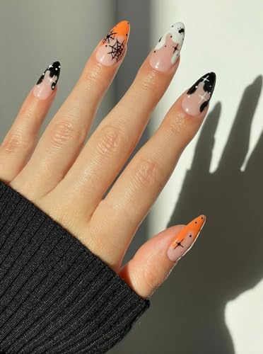 **Short Natural Look Acrylic Nails Thin Design Easy Application 24 Count** - Image 2