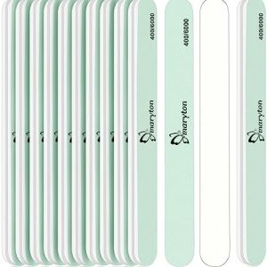 Maryton Nail Buffer and Shine Kit - 10pcs Nail Shine Buffer Blocks for Natural Nails Polisher Fingernail Buffer Buffing File 400 6000 Grit