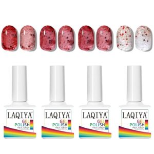 12 Piece Set Vibrant Color Long-Lasting Gel Nail Polish Kit Home Salon Use