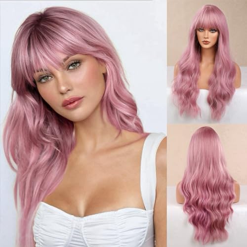 Pink Human Hair Wig