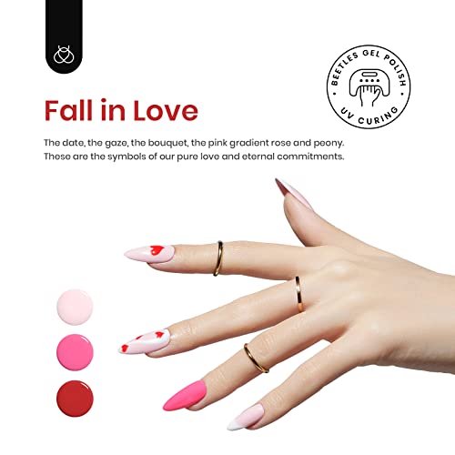 Pink Shimmer Gel Nail Polish - Image 6