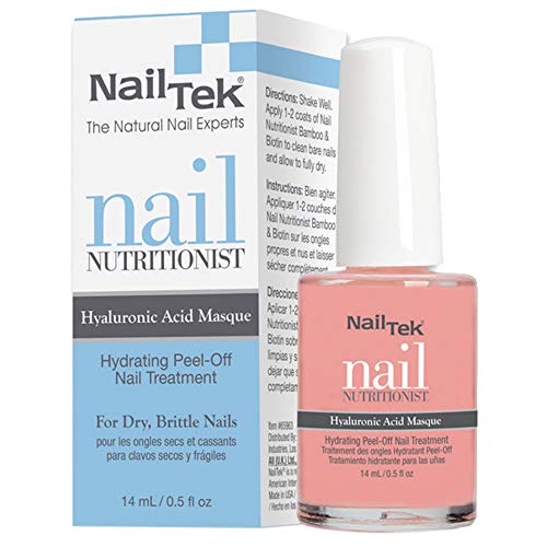 Nail Tek Nutritionist Hyaluronic Acid Peel-Off Masque for Soft Nails 0.5 oz