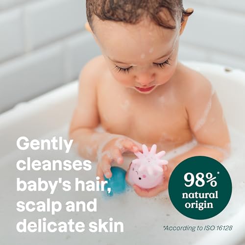 Gentle Organic Baby Shampoo and Body Wash 8 oz for Sensitive Skin - Image 2