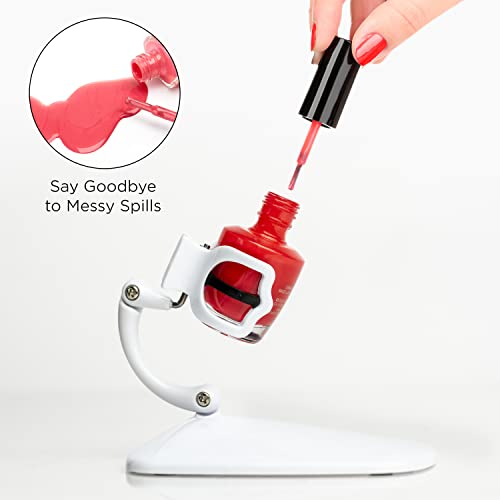 Grip & Tip Nail Polish Holder And Nail Art Surprise - Nail Polish Bottle Holder - Anti-Spill Nail Polish Holder - Handsfree Polish Holder - Tilts for Optimal Angle - Image 7