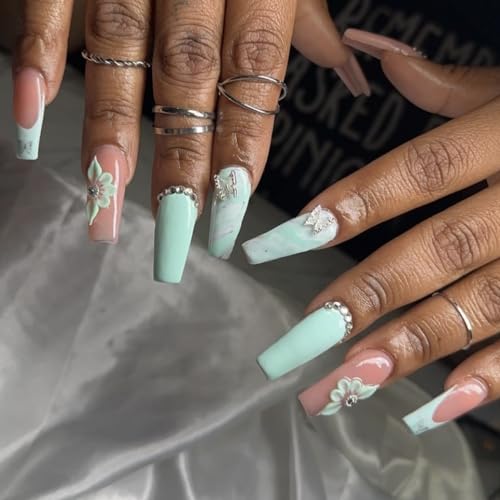 Turquoise Gel Nail Designs - Image 3