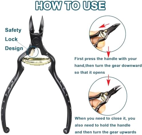 Extended Reach Nail Clippers Comfortable Grip for Easy Grooming Durable Design - Image 4