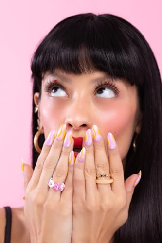 Long Red Acrylic Nails - Image 2