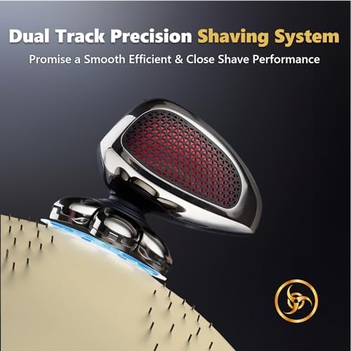 Head shavers for Bald Men IPX7 Waterproof Wet/Dry : Advanced Skull Shaver with LED Display - Complete Bald Head shavers for Men All in One Close & Smooth Shave Bald Head Shaver Kit with Travel Case - Image 2
