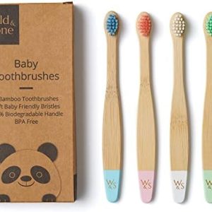 Soft Bristle Wooden Hair Brush for Toddlers with Ergonomic Handle