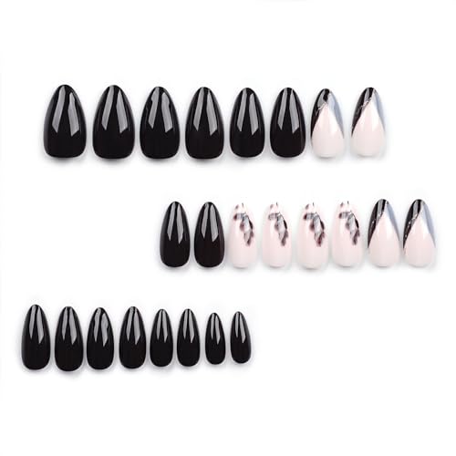Short Gel Stick-On Nails 24 Piece Set Easy Application Stylish Finish - Image 2