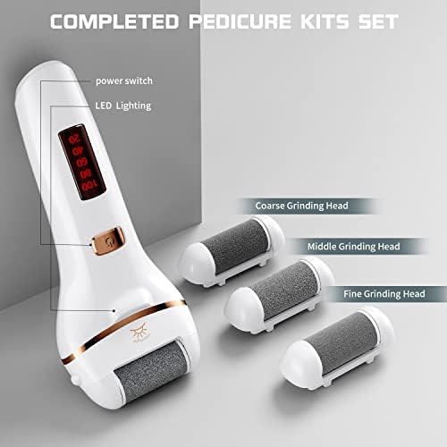 Professional Rechargeable Electric Foot Callus Remover Kit for Smooth Dead Skin Pedicure - Image 4