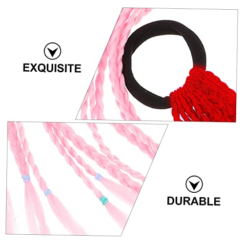 NOLITOY Ponytail Women's Hairstyle Decor Curly Wig Crochet Hook Curly Human Hair Wig Afro Wigs Braid Weave Decor Hairpiece Premium Hairpiece Hip Hop Headband Hair Piece Decorate Miss Silk - Image 6