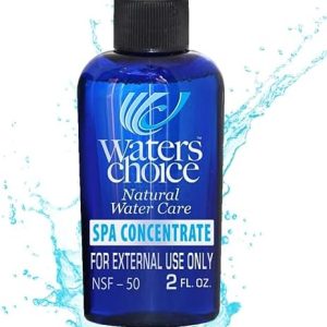 Waters Choice 2 oz. Enzyme Concentrate-6 Month Supply, All-Natural Spa Water Care, Hot Tub Cleaner, Premium Water Care Treatment, No Harsh Spa Hot Tub Chemicals, Gentle on Eyes, Hair and Skin