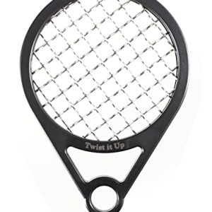Twist It Up Comb (Bond Black) - Alternative to Hair Sponges for Black Men Curls and Sponge for Hair, Tennis Racket for Hair Twist Comb