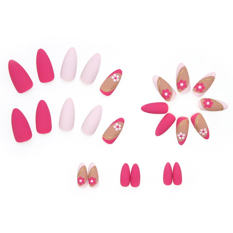 Boho-Inspired Acrylic Nail Designs Set for Creative Nail Art Enthusiasts - Image 5