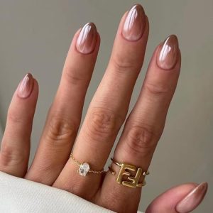 ?Medium Brown Acrylic Nails?