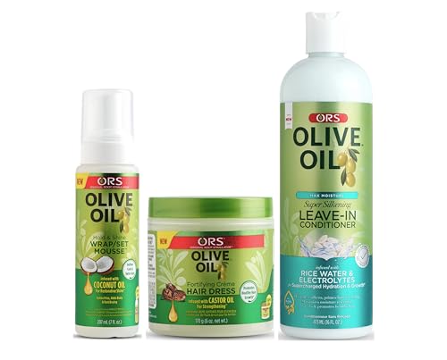 ORS Olive Oil Hair Shine and Strengthen Set for Healthy, Shiny Hair 2 Pack