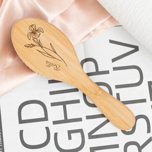 Custom Engraved Wooden Hair Brush Personalized with Your Name for Gentle Hair Care - Image 5