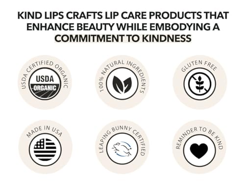 Kind Lips Lip Balm - Nourishing & Moisturizing Lip Care for Dry Lips Made from Shea Butter, Beeswax with Vitamin E |Variety Flavor | 0.15 Ounce (Pack of 5) - Image 4