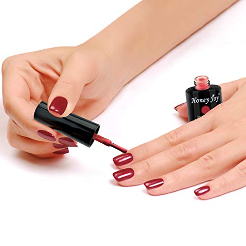 At-Home Quick Gel Nail Polish Kit with 6 Colors, 10ml Each Bottle - Image 7