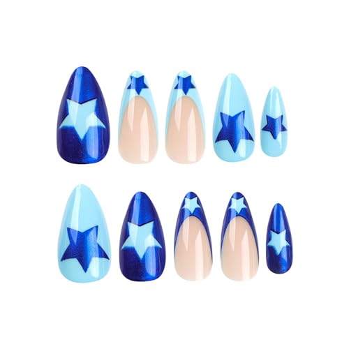 Stylish Blue Gel Nail Design Ideas for Beautiful and Trendy Manicures - Image 3