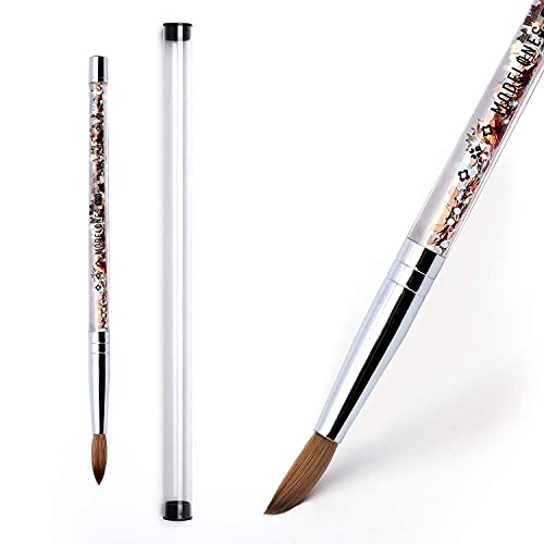 MODELONES Size 8 Kolinsky Sable Acrylic Nail Brush for Professional Manicures
