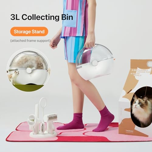by Neabot S1 Pro Dog Grooming Kits, 3L Capacity Pet Grooming Vacuum with Dog Clippers Nail Grinder, 0dB Noise Grooming, 8 Tools for Shedding, Home Cleaning - Image 4