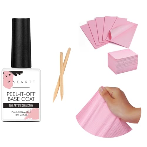 15ml Peel-Off Gel Nail Base Coat for Quick, Easy Application and Removal