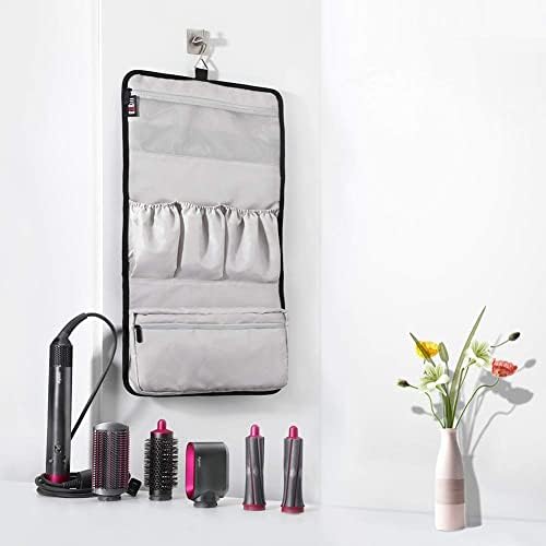Buwico BUBM Travel Case Carry Case Portable Storage Bag Roller Hanging Bag Organizer for Dyson Airwrap Styler,Black Travel Case for Shark Flexstyle - Image 2