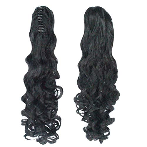 24-Inch Black Long Human Hair Wig for Women, Natural Look and Feel - Image 5