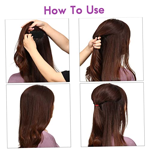 Housoutil 6pcs Sponge Hair Styling Hair Styling Accessories Hair Styling Tools Hair Clips for Curls Hair Ponytail Hair Gems for Women Volumizing Hair Clips Acrylic Hairbrush Women's Curly - Image 5