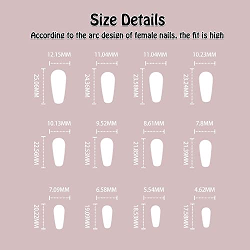 White coffin acrylic nails for elegant look. - Image 4