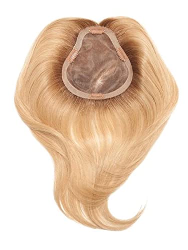 EasiPart HD XL 12inch Length Topper Color 12FS8 Shaded Praline-Hairpieces Heat Friendly Synthetic Clip In 1 Piece Monofilament 3*5.75in Base Cover Thinning Bundle MaxWigs Hairloss Booklet - Image 7