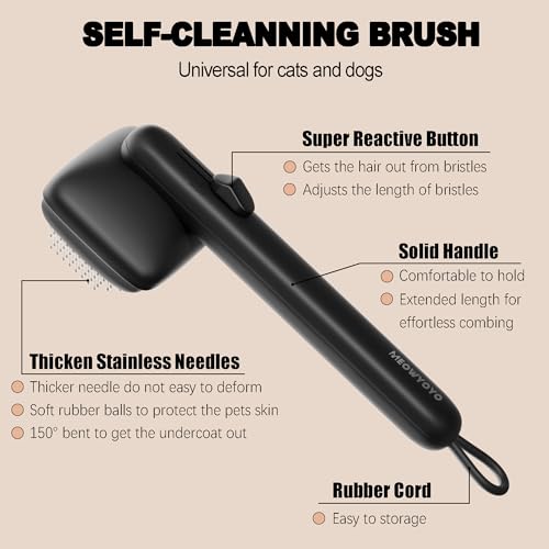 Durable Dog Hair Grooming Wire Brush for Long Coats - Image 3