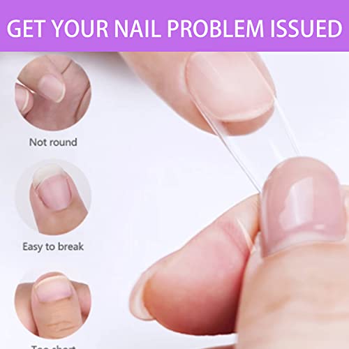 Coffin Soft Gel Nail Tips - EJIUJIUO 550 Pcs Full Cover Fake Nail Tips for Acrylic Nails Soak Off Pre-buff Nail Tips PMMA Clear Ballerina Artificial Nail Tips with Case for Nail Salon and DIY Nail Art - Image 4