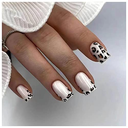 Leopard Print Acrylic Nail Design Set for 100 Custom Stylish Trendy Manicures