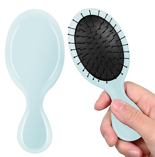 Durable Blue Hair Brush for All Hair Types - Gentle Detangling & Styling
