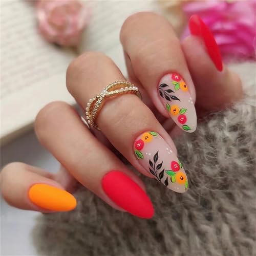 Chic Short Acrylic Nails Set, Easy Application, Natural Look, Pack of 24