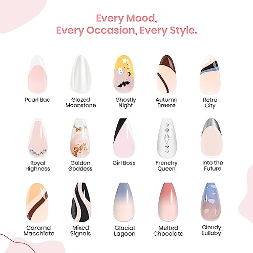 24 Piece Glittery Grey Acrylic Nails Set for a Stunning Manicure - Image 9