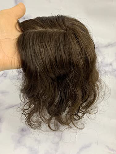8 Inch Human Hair Curly Topper for Effortless Volume and Natural Texture Styling - Image 4