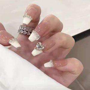Trendy Acrylic Coffin Nails Long Set for a Popular and Stylish Look